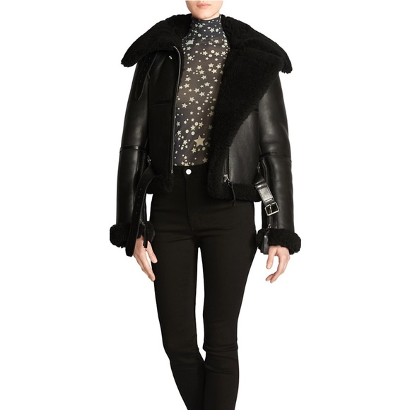 Acne Studios Shearling moto jacket - Picture 10 of 10